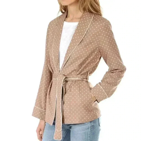 Frame Denim Jackets & Blazers - NWT Frame Polka Dot Smoking Jacket